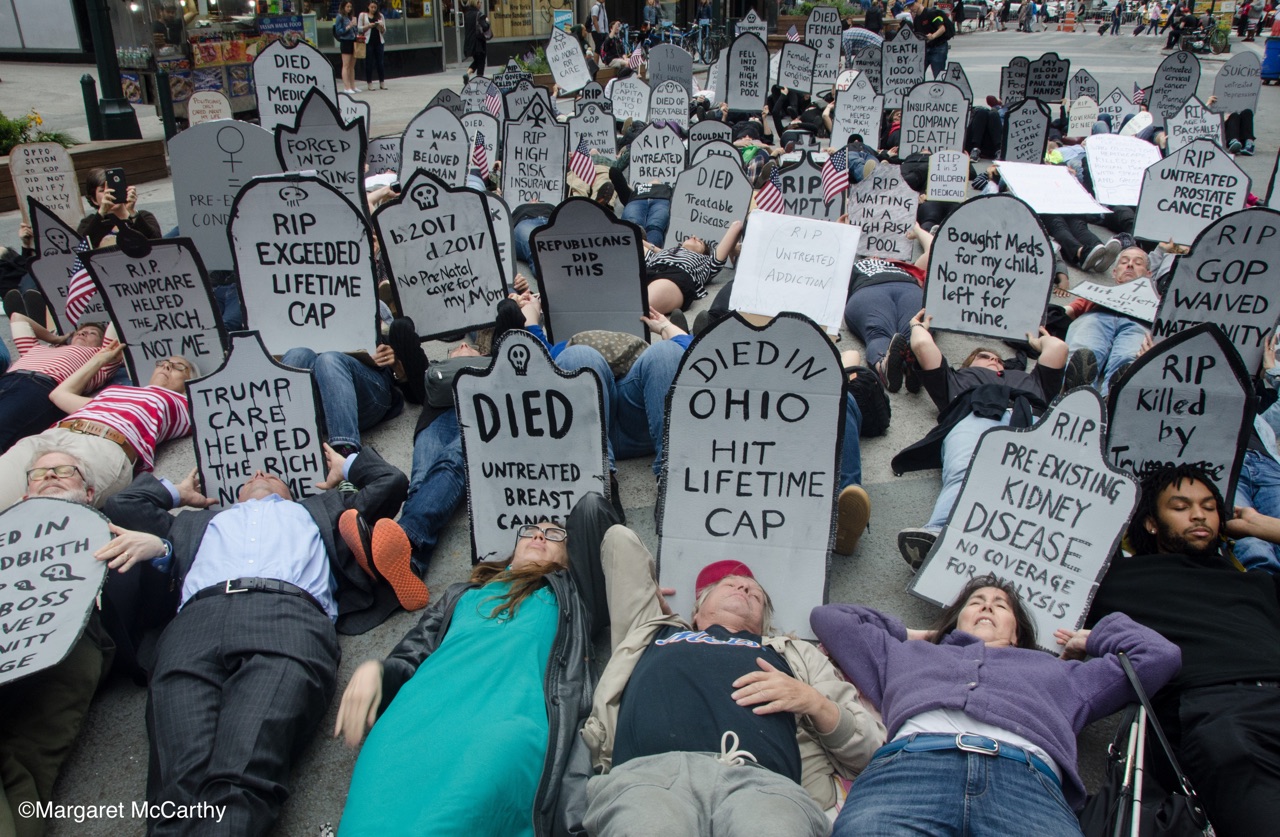 NYC Die-In for Health Care, June 4, 2017