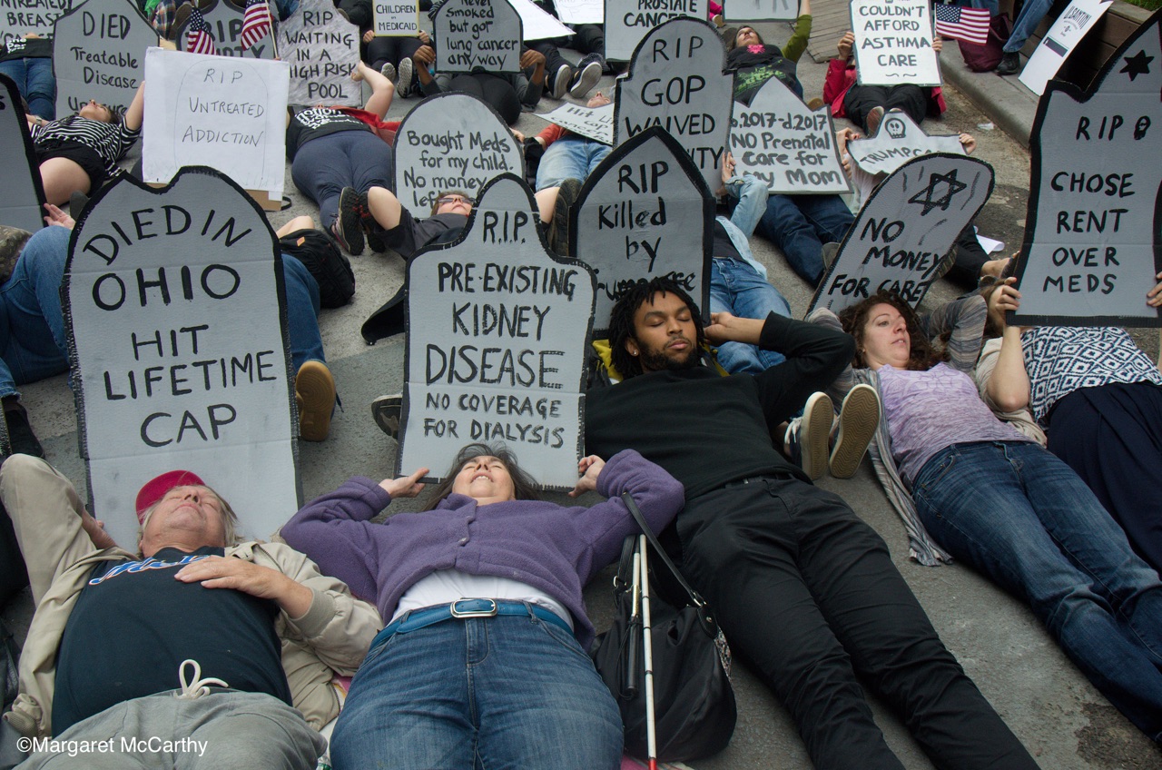 NYC Die-In for Health Care, June 4, 2017
