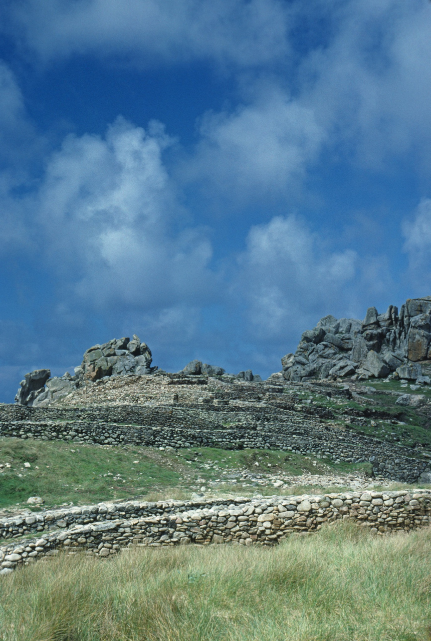 Ruins of Celtic City Castro de Barona, Spain