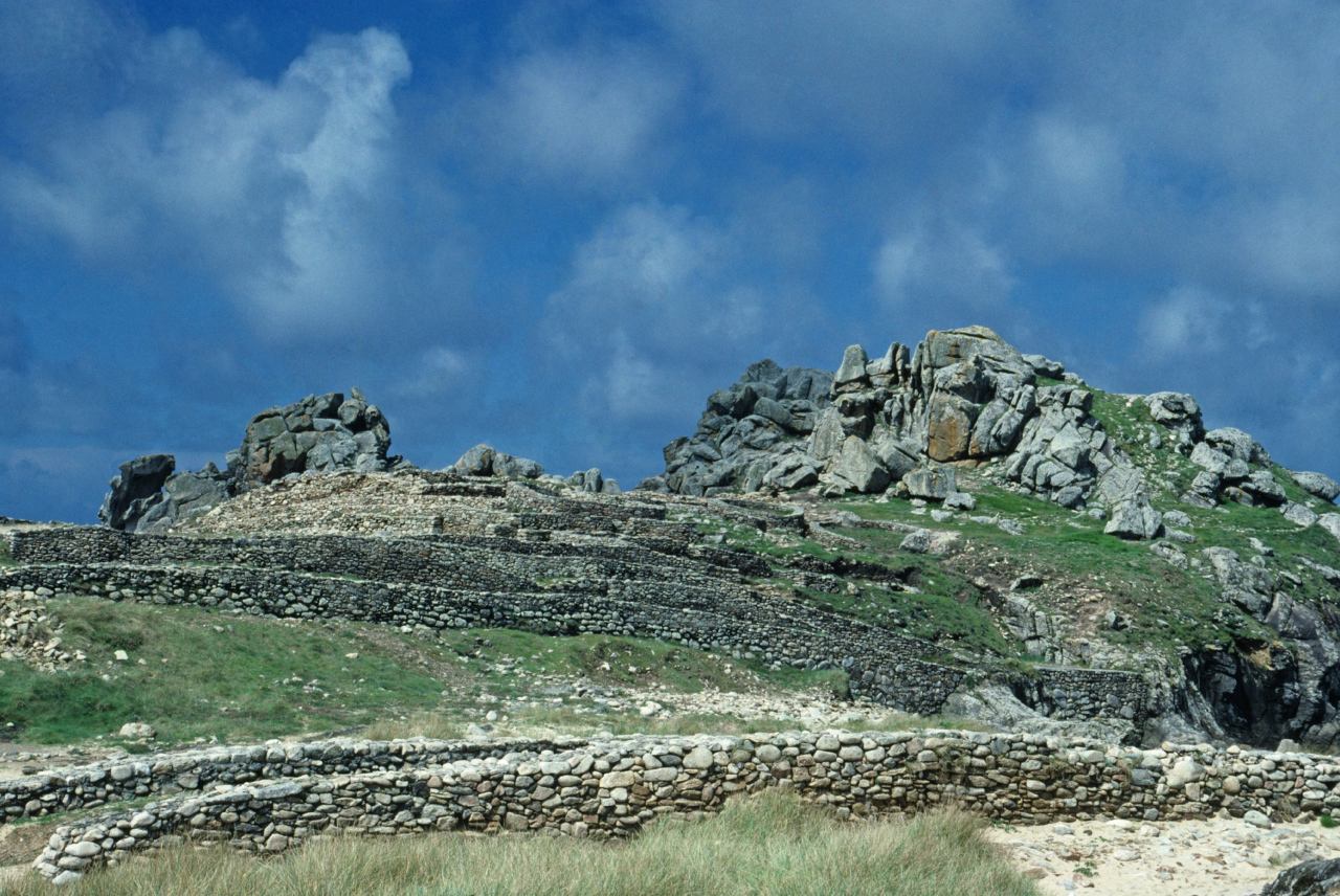 Ruins of Celtic City Castro de Barona, Spain